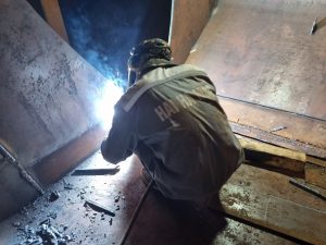 welding after fittng grab