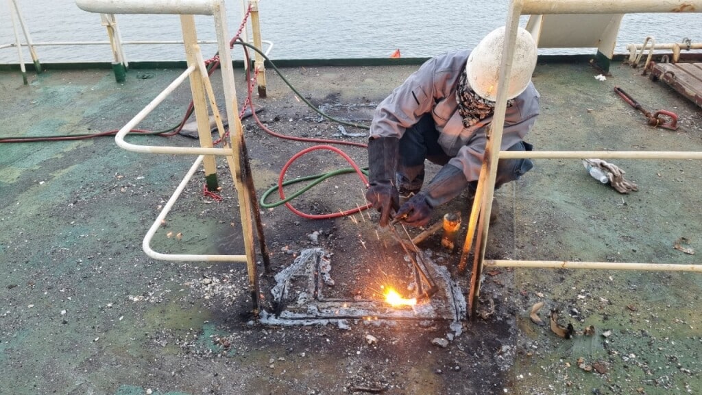 Lifeboat Davit Structural Repairs